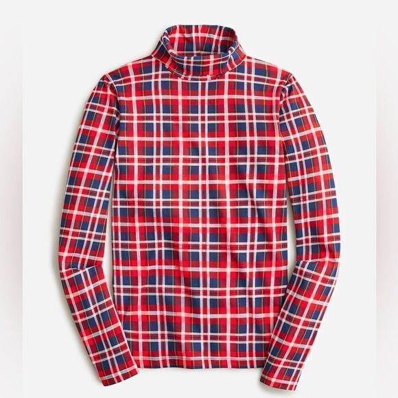 J Crew Plaid Turtleneck NWT - Picture 2 of 4